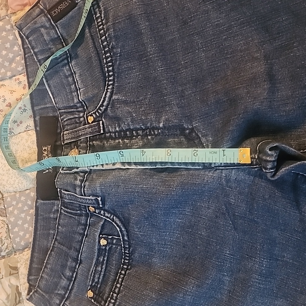 Versace Blue Straight Leg Jeans - Picture 14 of 15